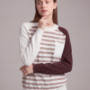Fashionable Striped Pullover, Versatile Style