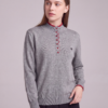 Women's Mock Neck Button-Down Knit Sweater