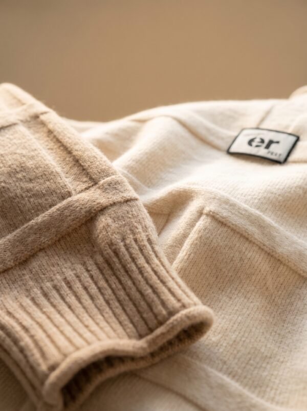 Color Block Turtleneck Knit Sweater for Women