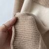 Color Block Turtleneck Knit Sweater for Women