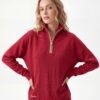 Render_NB-1780376831-301b Half Zip Collar Loose Knit Pullover Sweater