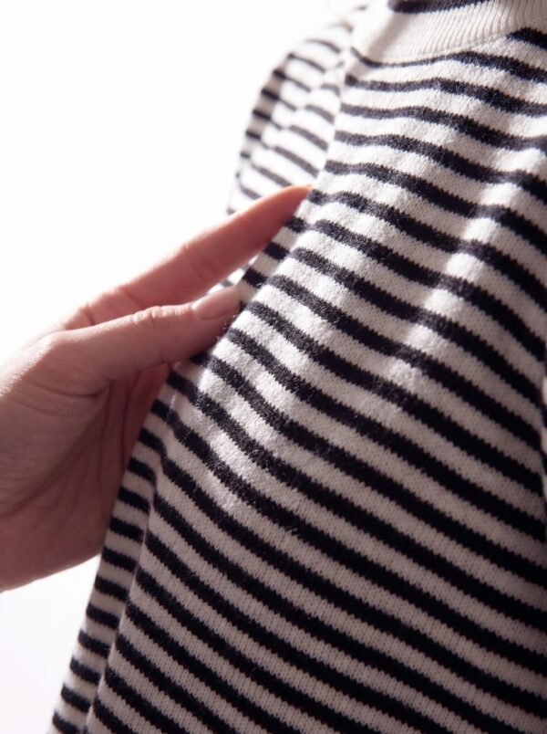 Women's Striped Crew Neck Knit Sweater