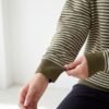 Women's Striped Crew Neck Knit Sweater