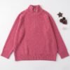 Women's Half-Zip Ribbed Knit Sweater