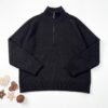 Women's Half-Zip Ribbed Knit Sweater
