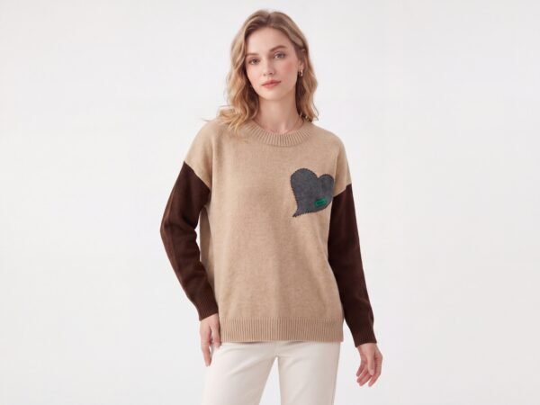 Render_NB-1779869413-c7de Color Block Heart Patch Crewneck Loose Knit Sweater